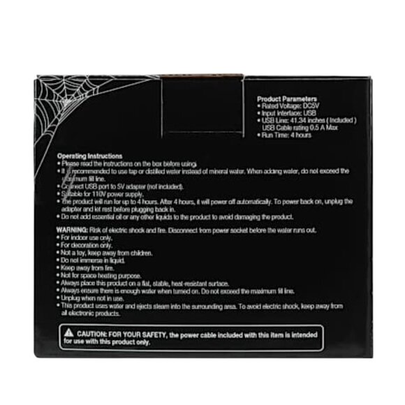 Halloween Mist Cauldron 4.8" | Color Changing LED Spooky Brew Decoration – NEW - Picture 2 of 7